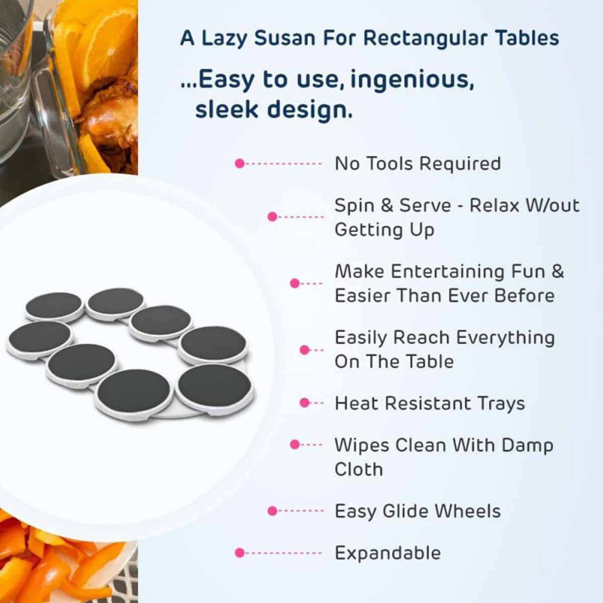 Revolution Spin™ – Plato Giratorio Lazy Susan Premium