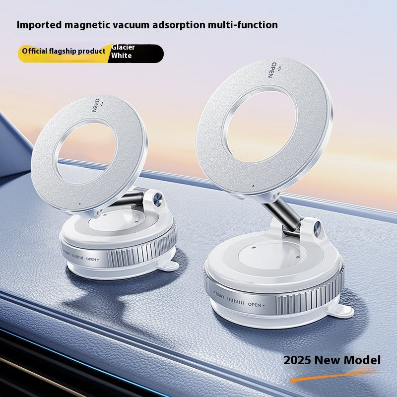 Soporte magnético para teléfono con ventosa, plegable y ajustable.