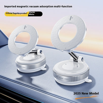 Soporte magnético para teléfono con ventosa, plegable y ajustable.