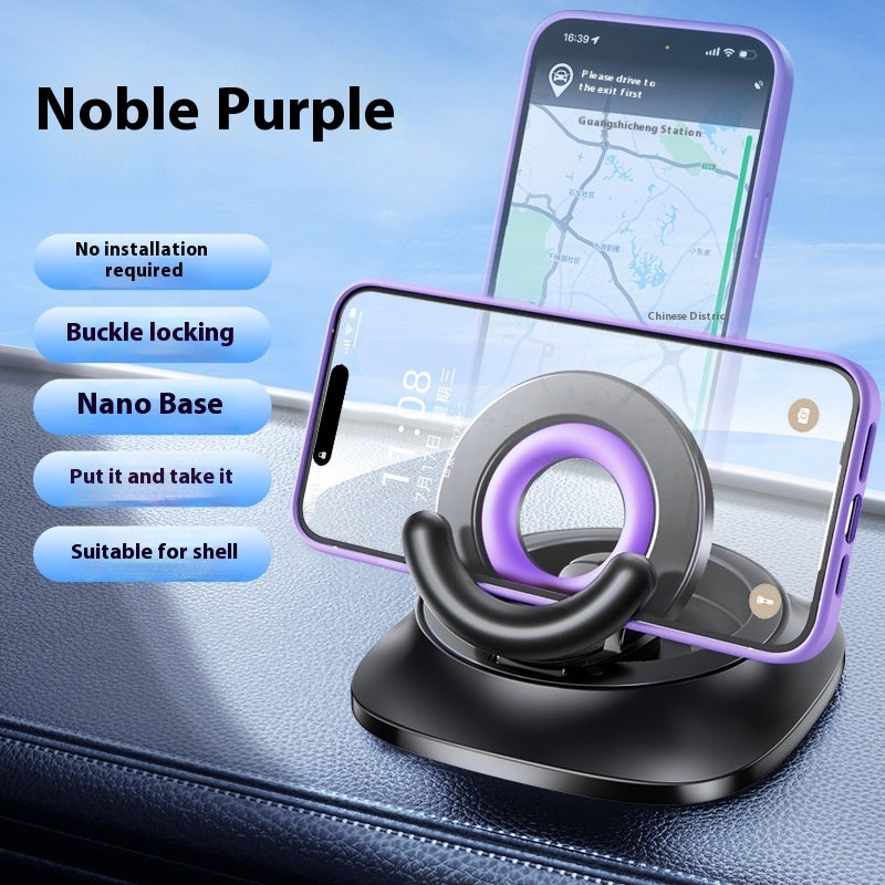 Soporte magnético para teléfono con ventosa, plegable y ajustable.